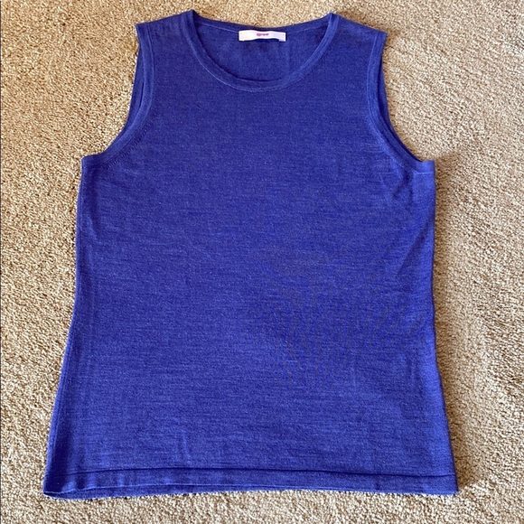 Leggiadro Wool Silk Cashmere Blend Fine Gauge Vest Made in Italy Shell Purple S - Picture 1 of 7